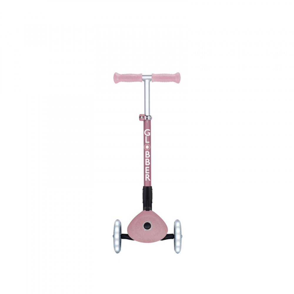 Globber Trotineta Junior ECO Mov Liliac pliabila ghidon din aluminiu reglabil roti cu Led greutate admisa 50 kg