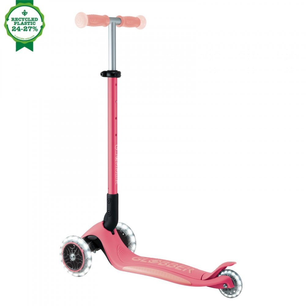 Globber Trotineta pentru copii Elite Glow Roz ghidon ajustabil 4 nivele pliabila rulmenti ABEC 9