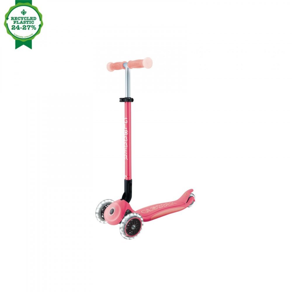 Globber Trotineta pentru copii Elite Glow Roz ghidon ajustabil 4 nivele pliabila rulmenti ABEC 9
