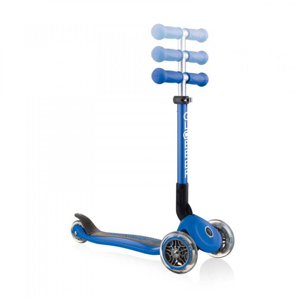 Globber Trotineta pentru copii Junior Albastru pliabila platforma antiderapanta ghidon din aluminiu reglabil greutate admisa 50 kg
