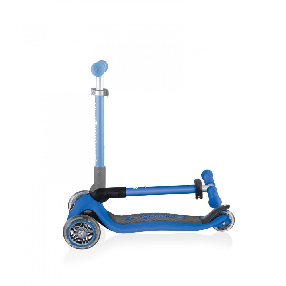Globber Trotineta pentru copii Junior Albastru pliabila platforma antiderapanta ghidon din aluminiu reglabil greutate admisa 50 kg