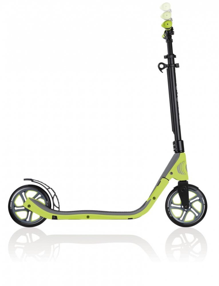 Globber Trotineta pliabila adult One NL 205 verde cadru din aluminiu ghidon reglabil platforma antiderapanta greutate admisa 100 kg