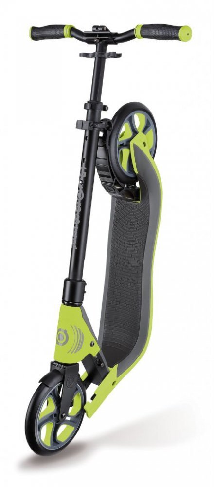 Globber Trotineta pliabila adult One NL 205 verde cadru din aluminiu ghidon reglabil platforma antiderapanta greutate admisa 100 kg