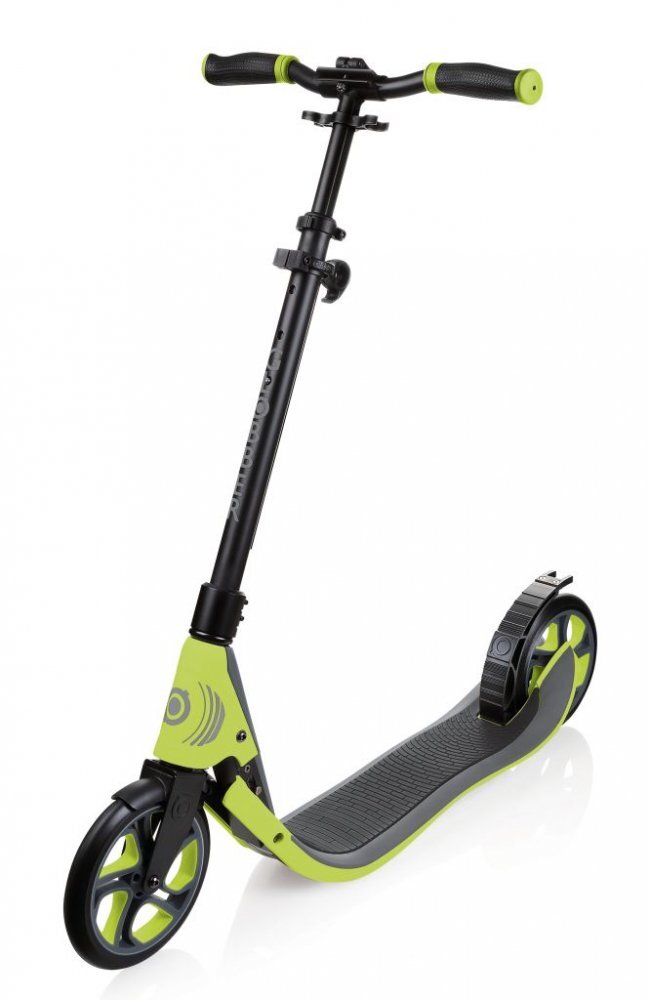 Globber Trotineta pliabila adult One NL 205 verde cadru din aluminiu ghidon reglabil platforma antiderapanta greutate admisa 100 kg