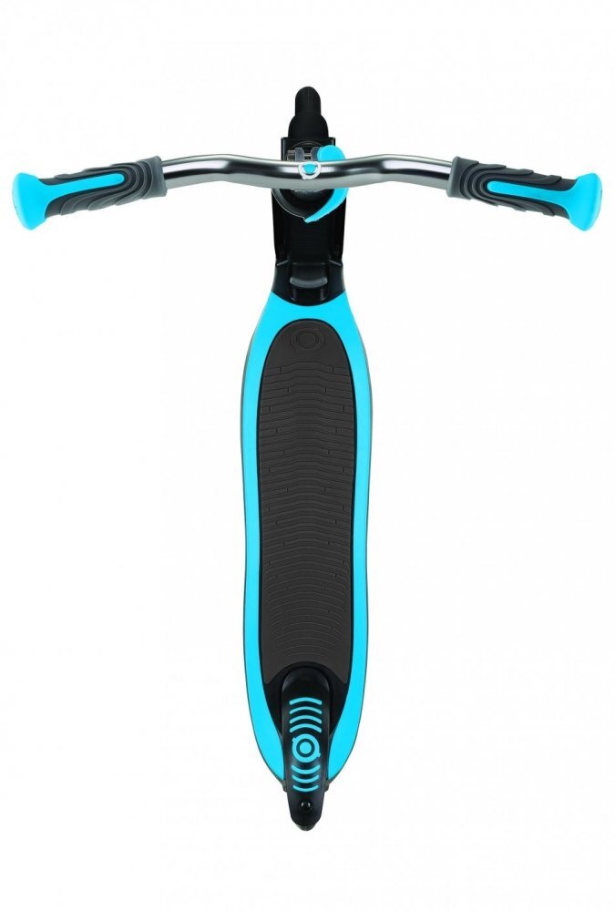 Globber Trotineta pliabila Flow 125 Albastra ghidon reglabil platforma antiderapanta greutate admisa 100 kg