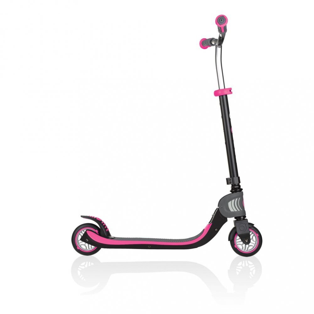 Globber Trotineta pliabila Flow 125 Roz ghidon reglabil platforma antiderapanta greutate admisa 100 kg