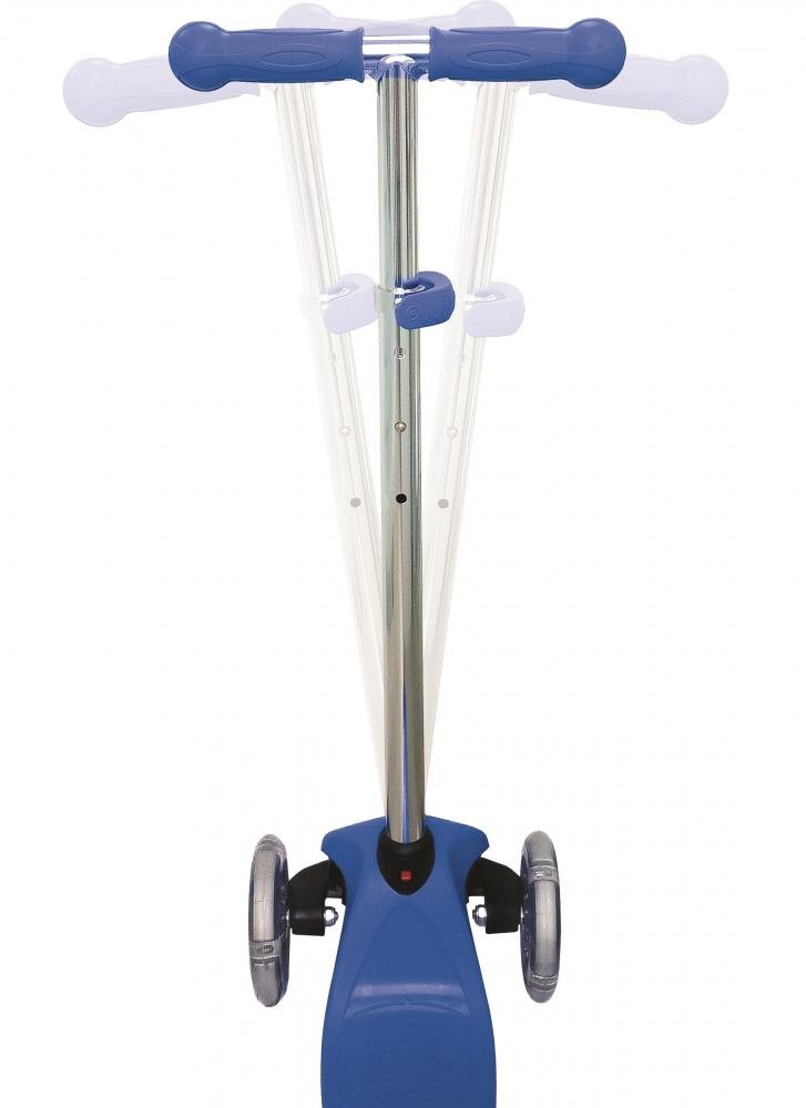 Globber Trotineta Primo V2 Lights albastra cu 3 roti LED ghidon reglabil platforma antiderapanta greutate admisa 50 kg