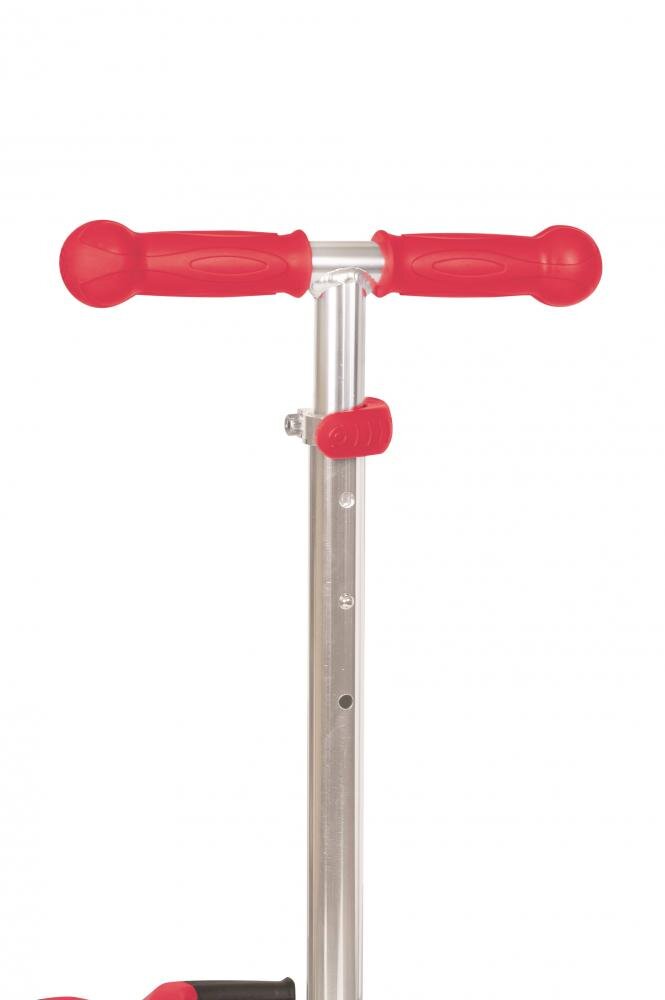 Globber Trotineta Primo V2 Lights rosie cu 3 roti LED ghidon reglabil platforma antiderapanta greutate admisa 50 kg