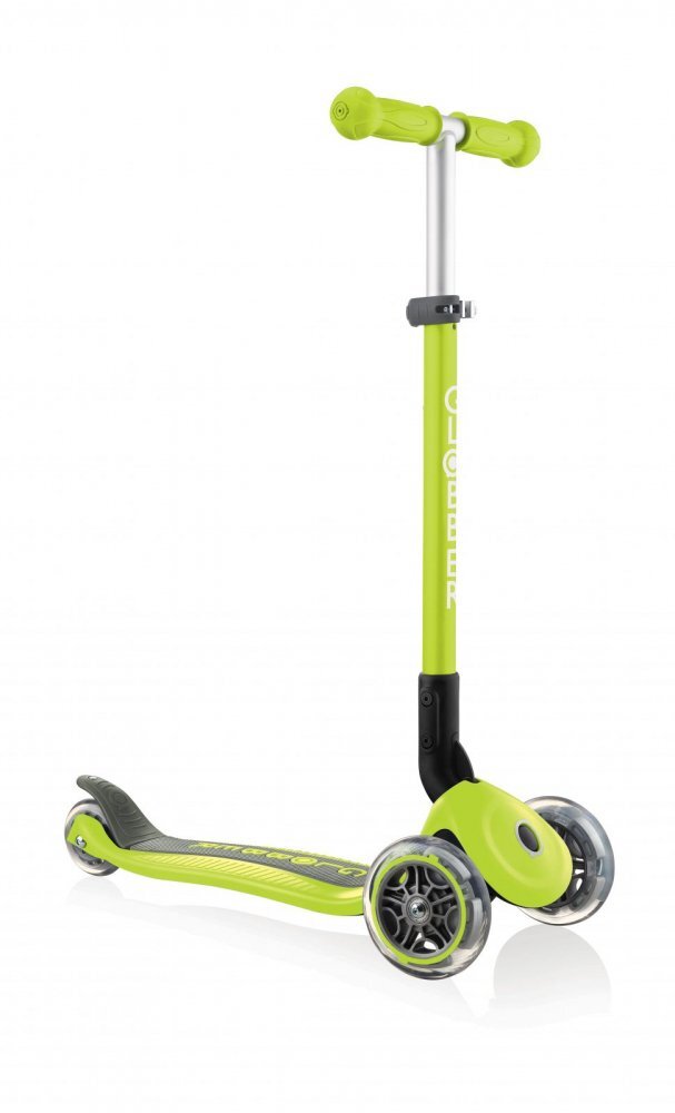 Globber Trotineta Primo verde pliabila ghidon reglabil platforma antiderapanta greutate suportata 50 kg varsta 3 ani+