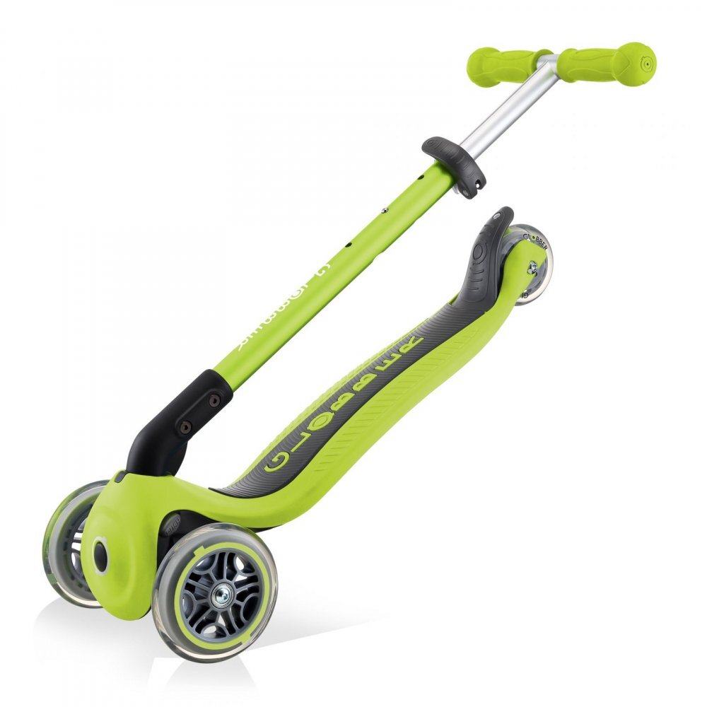Globber Trotineta Primo verde pliabila ghidon reglabil platforma antiderapanta greutate suportata 50 kg varsta 3 ani+