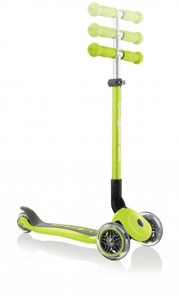Globber Trotineta Primo verde pliabila ghidon reglabil platforma antiderapanta greutate suportata 50 kg varsta 3 ani+