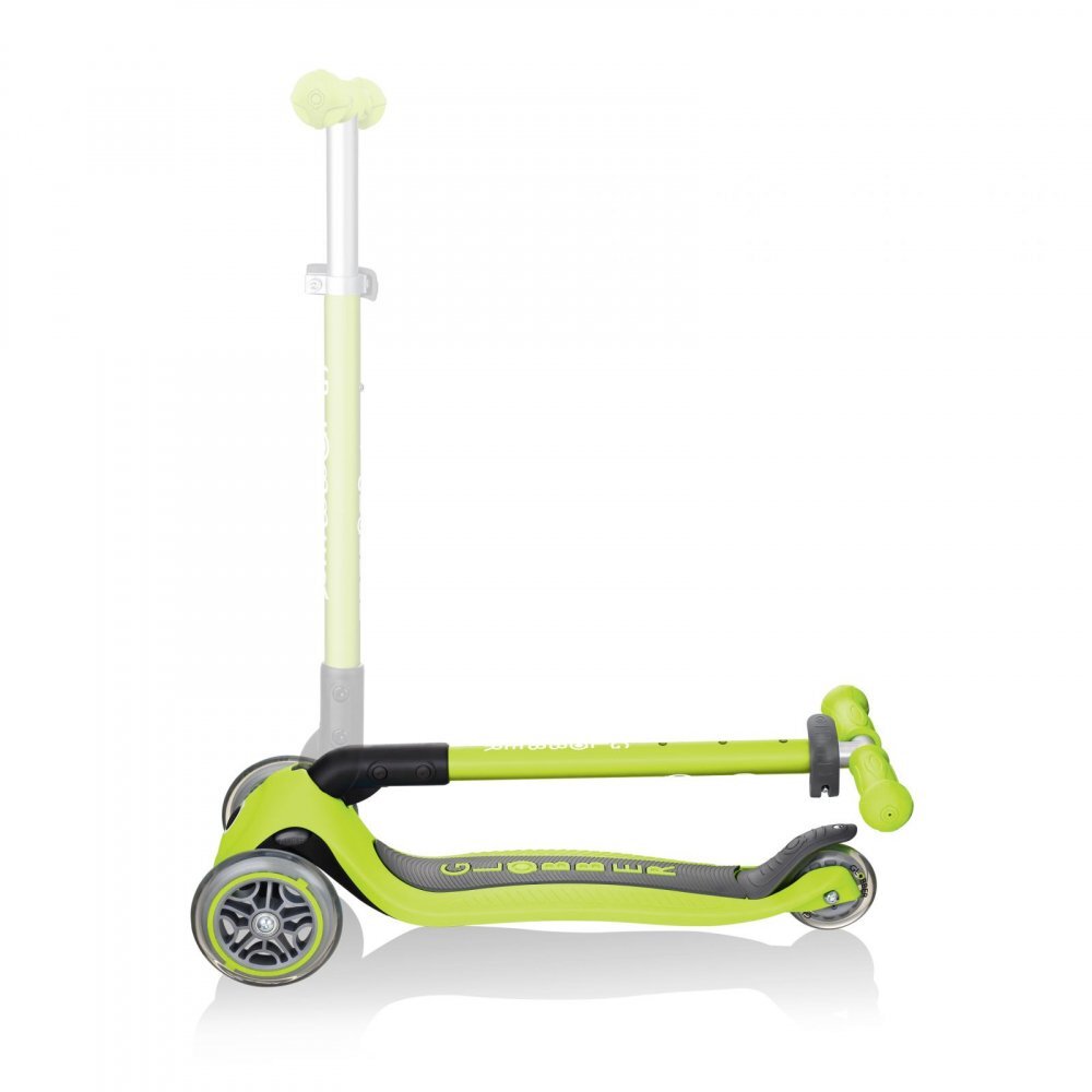 Globber Trotineta Primo verde pliabila ghidon reglabil platforma antiderapanta greutate suportata 50 kg varsta 3 ani+