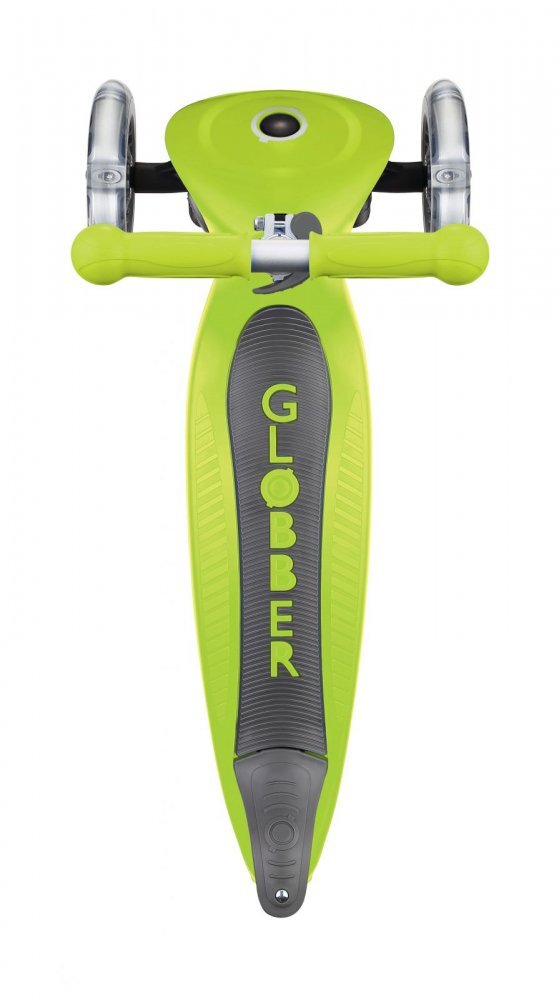 Globber Trotineta Primo verde pliabila ghidon reglabil platforma antiderapanta greutate suportata 50 kg varsta 3 ani+