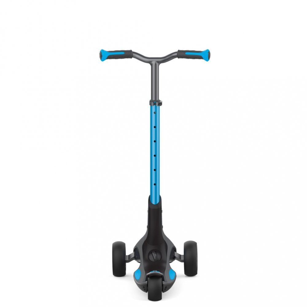 Globber Trotineta Ultimum albastra pliabila ghidon reglabil design ergonomic platforma antialunecare greutate admisa 100 kg varsta 5 ani+