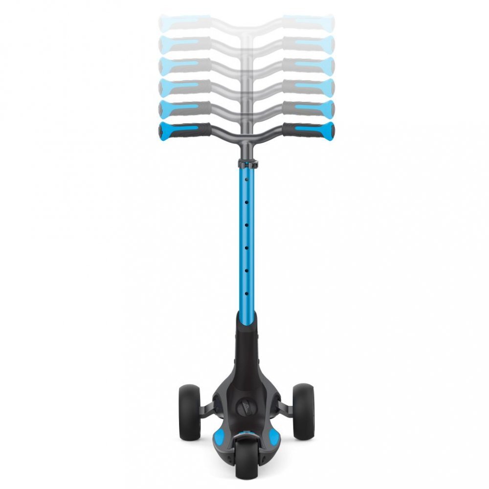 Globber Trotineta Ultimum albastra pliabila ghidon reglabil design ergonomic platforma antialunecare greutate admisa 100 kg varsta 5 ani+