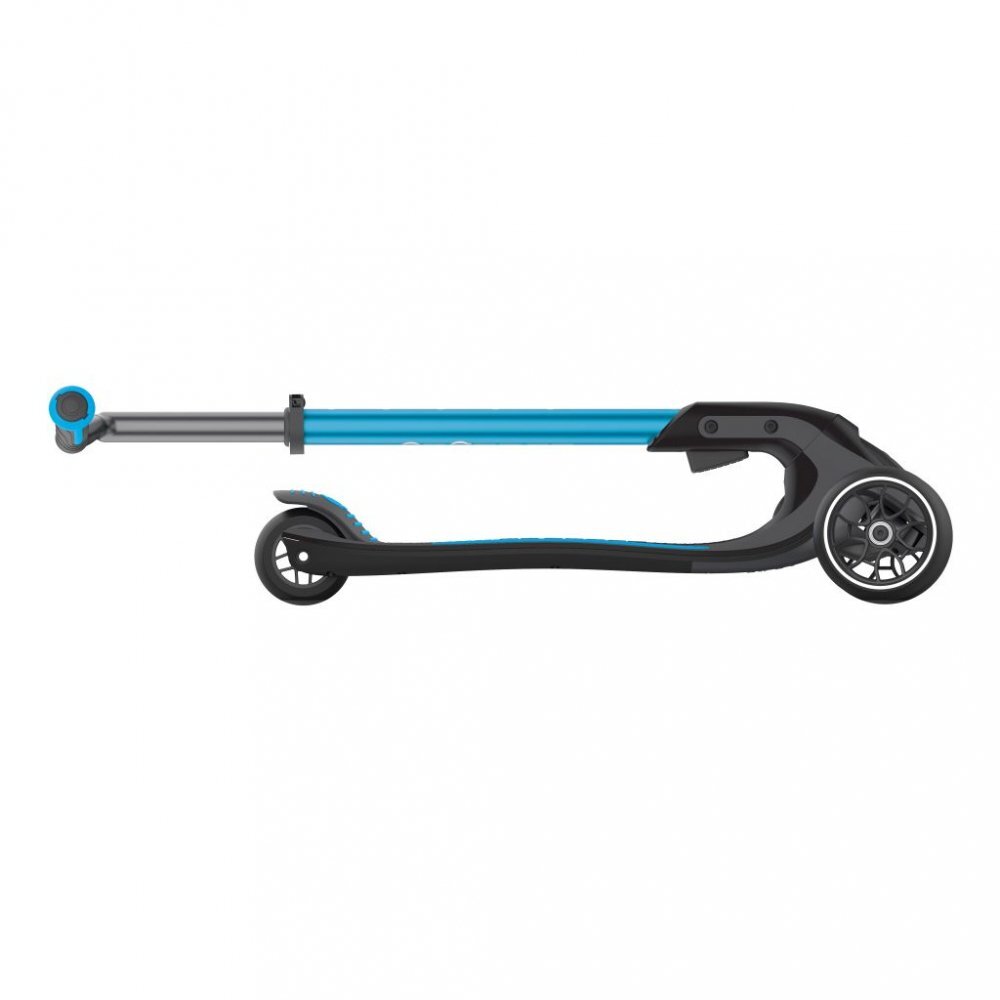 Globber Trotineta Ultimum albastra pliabila ghidon reglabil design ergonomic platforma antialunecare greutate admisa 100 kg varsta 5 ani+