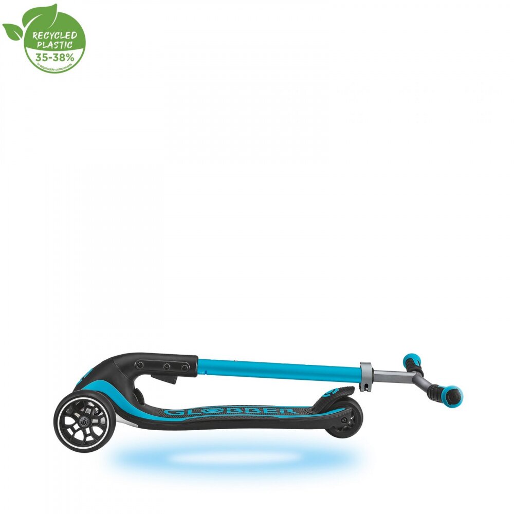 Globber Trotineta Ultimum Lights pentru copii adolescenti si adulti ghidon reglabil pe 6 nivele greutate maxima 100 kg rulmenti ABEC 9