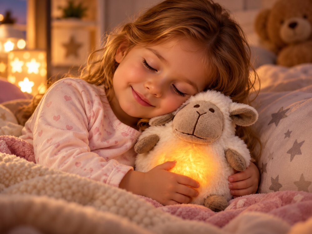 Globo Oita de plus Pecorello Dolce Nanna cu lumina 9 cantece de leagan si volum reglabil