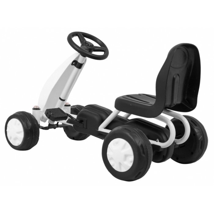 Gokart Kart cu pedale alb