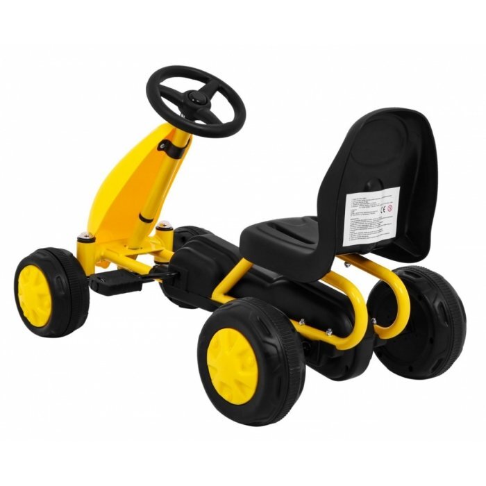 Gokart Kart cu pedale galben