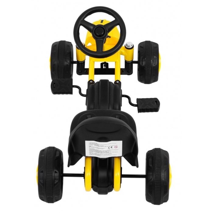 Gokart Kart cu pedale galben