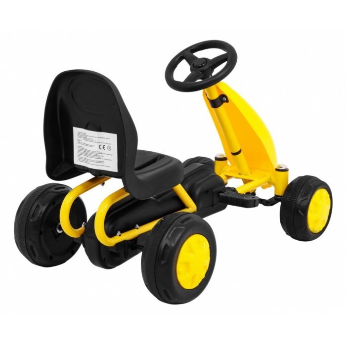 Gokart Kart cu pedale galben