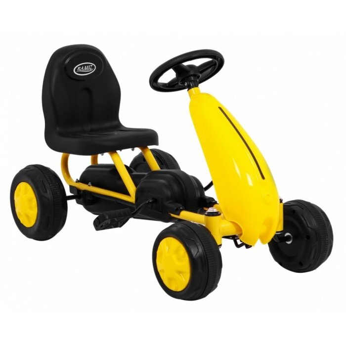 Gokart Kart cu pedale galben