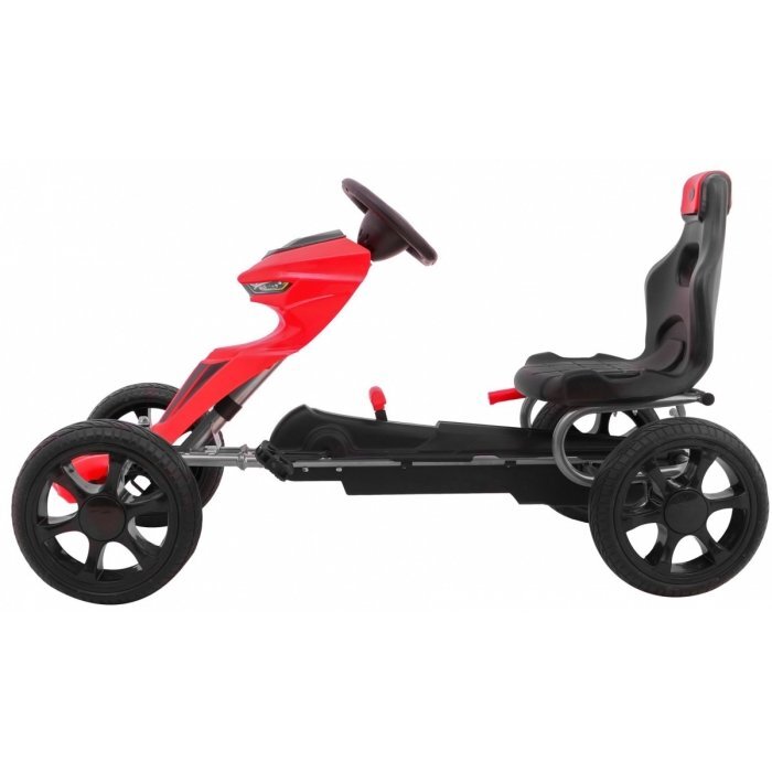 Gokart Kart cu pedale si roti Eva 3 ani+ Grand Ride rosu