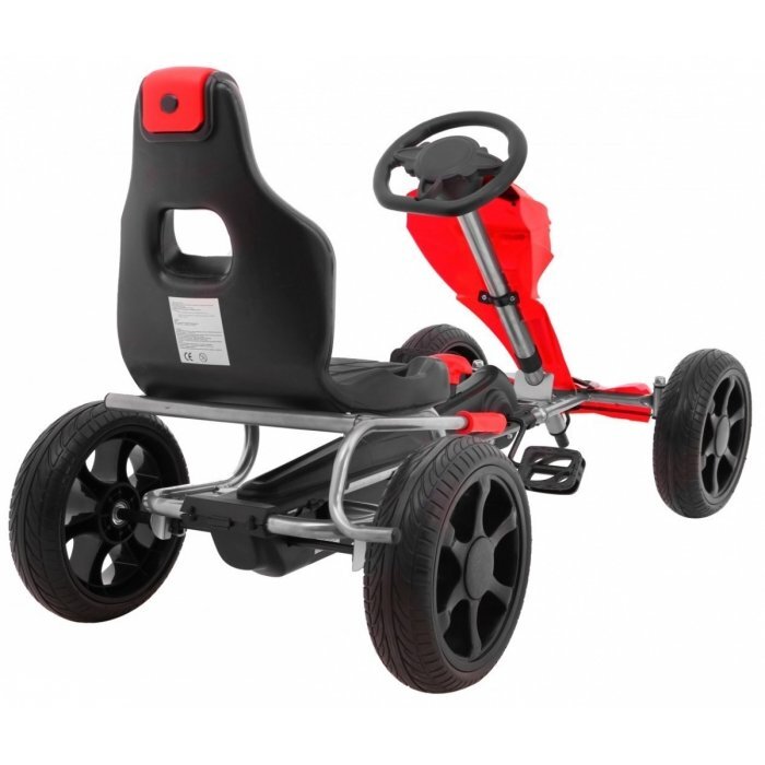 Gokart Kart cu pedale si roti Eva 3 ani+ Grand Ride rosu