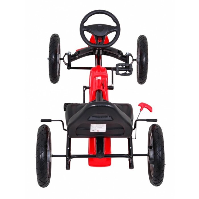 Gokart Kart cu pedale si roti gonflabile 3 ani+ Star rosu