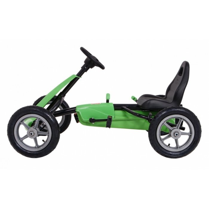 Gokart Kart cu pedale si roti gonflabile 3 ani+ Star verde