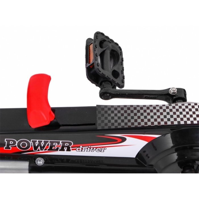 Gokart Kart cu pedale si roti gonflabile air rosu