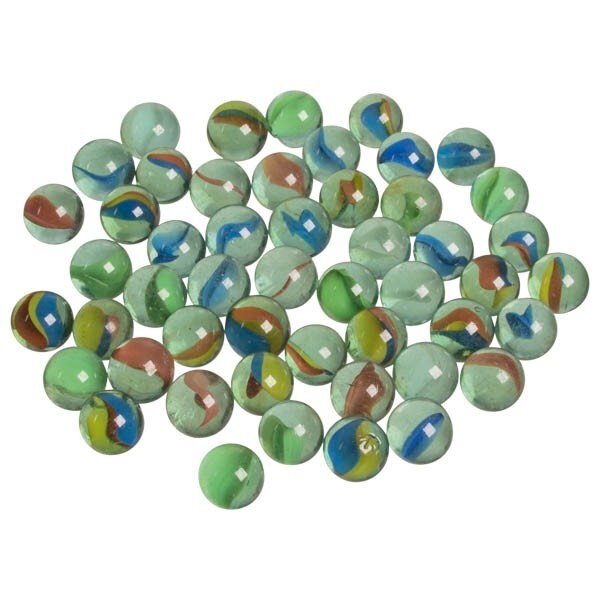 Goki Set 50 bile din sticla Ochi de pisica