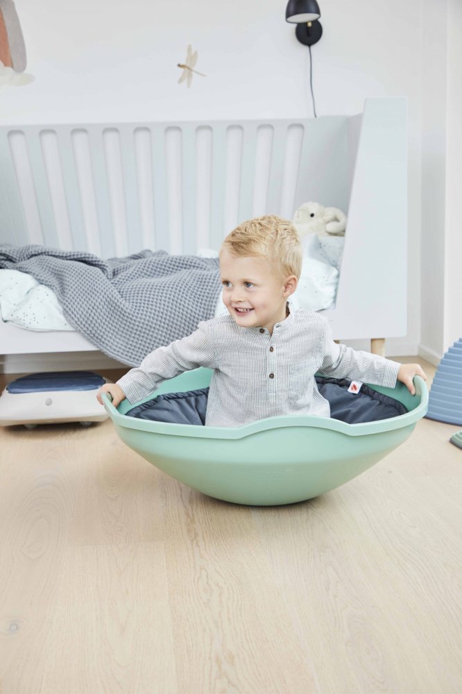 Gonge Scoica de echilibru Mini verde nordic pentru stimularea abilitatilor motorii