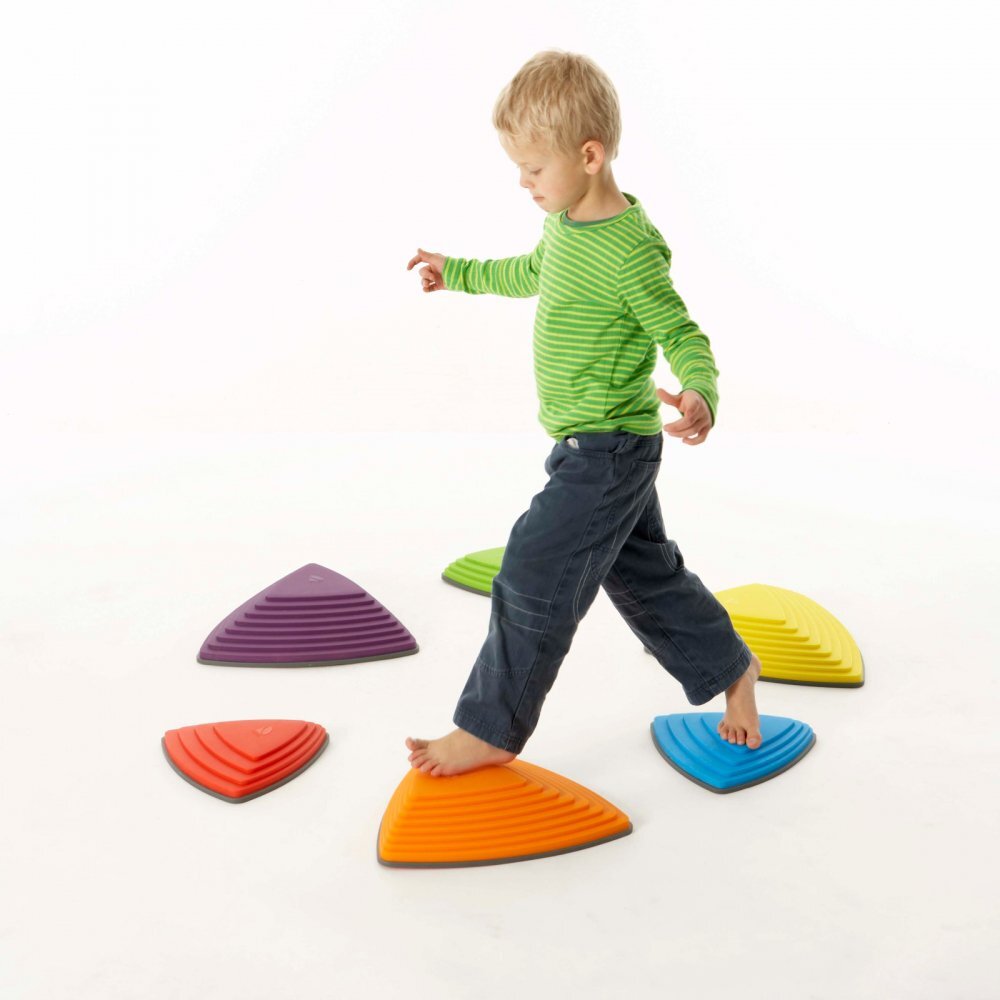 Gonge Set 6 piese pentru motricitate echilibru Pietre de rau