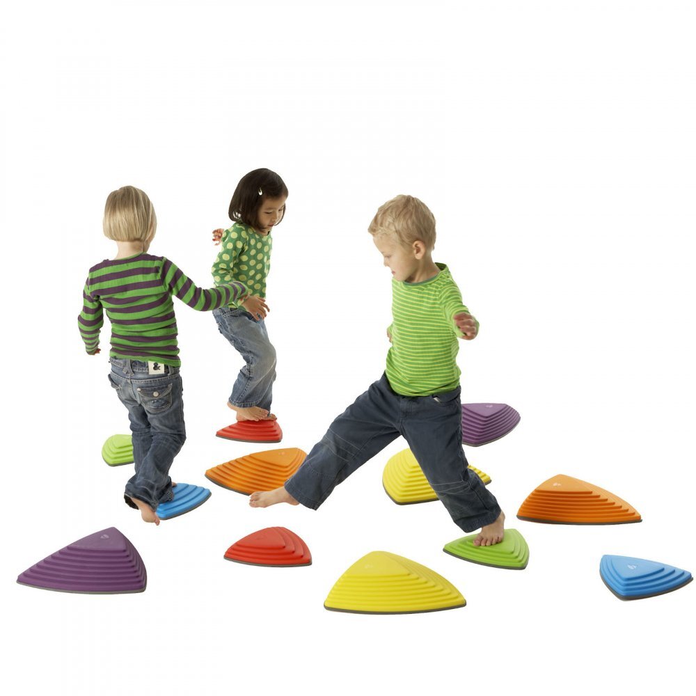 Gonge Set 6 piese pentru motricitate echilibru Pietre de rau