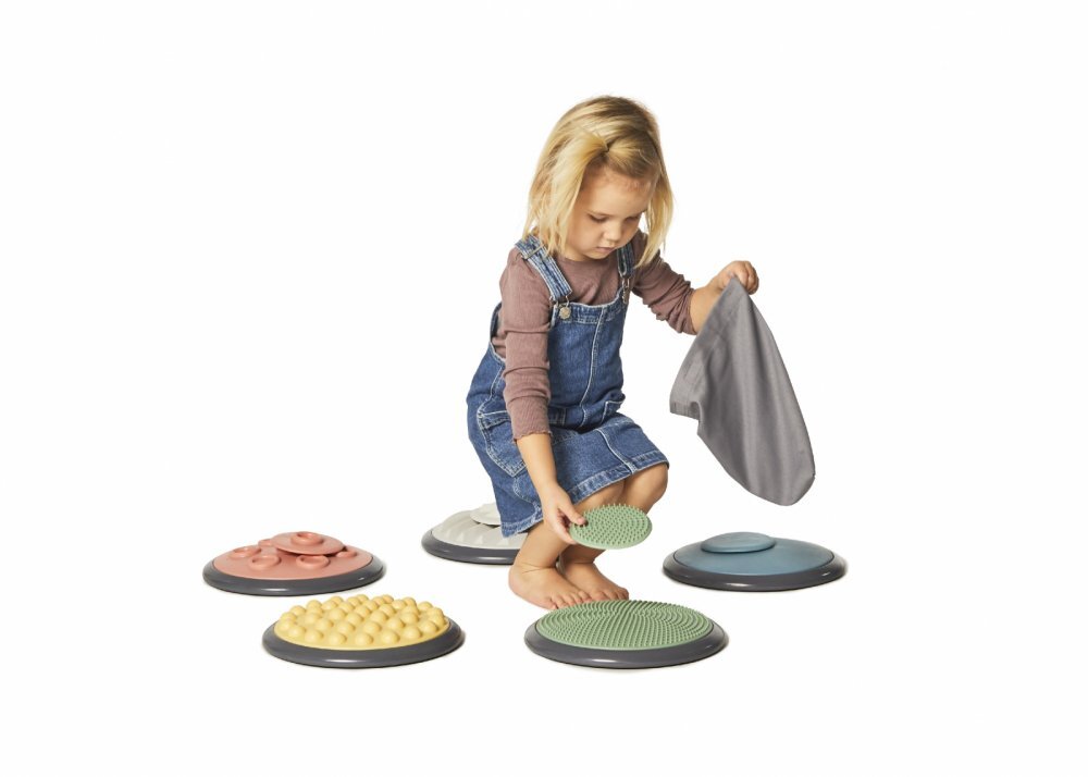 Gonge Set de 5 perechi de discuri tactile in culori nordice