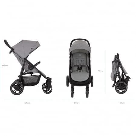 GRACO Carucior EeZeFold Steeple Gray