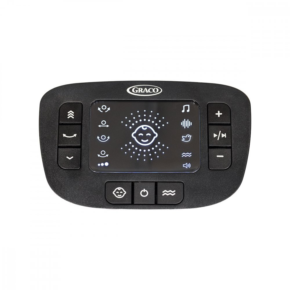 GRACO Leagan electric Eluma Sway alb Rori pentru bebelusi cu tehnologie inteligenta de detectare a plansului