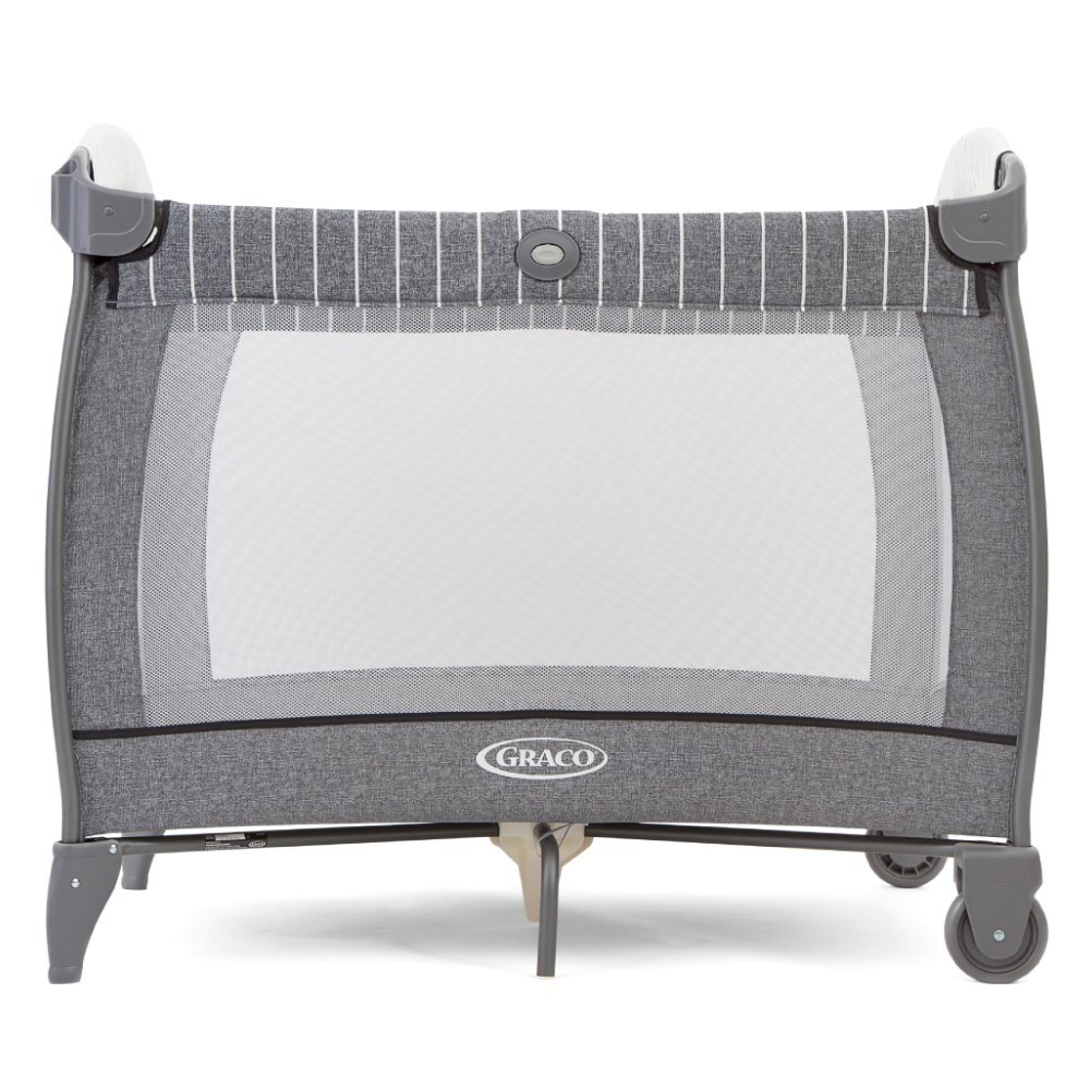 GRACO Patut Contour Electra Suits Me cu masuta de infasat arcada cu jucarii roti saltea pliabila si geanta de transport