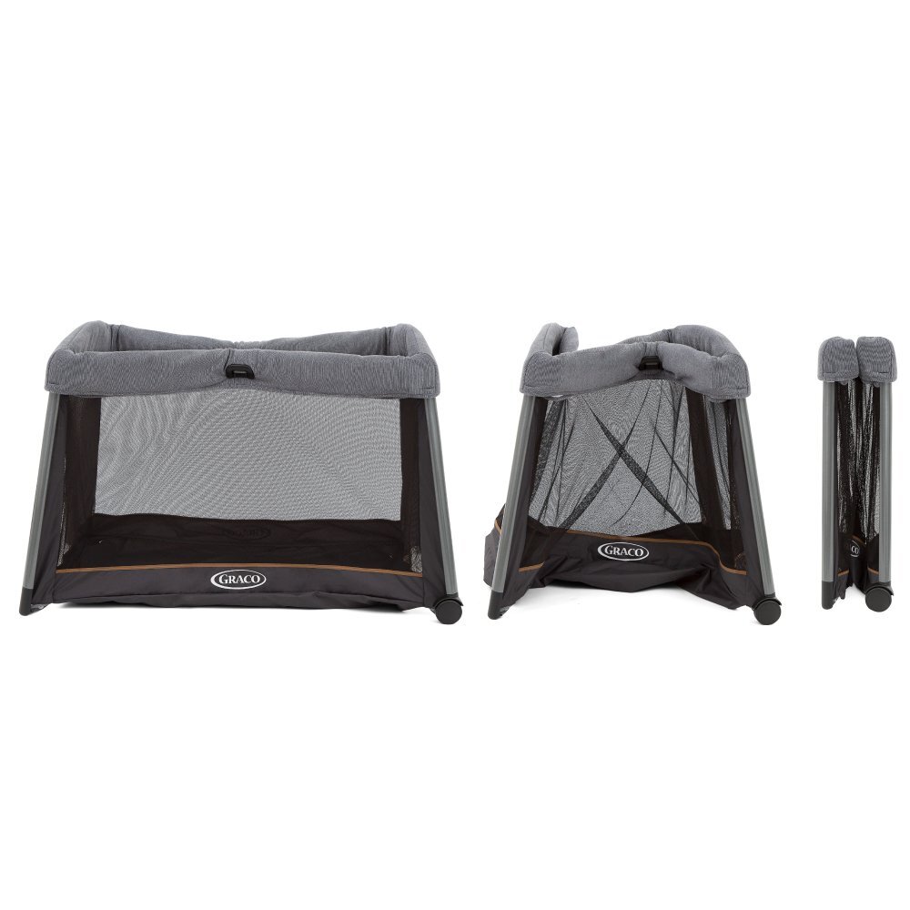 GRACO Patut FoldLite Shadow pliabil roti saltea inclusa geanta de transport