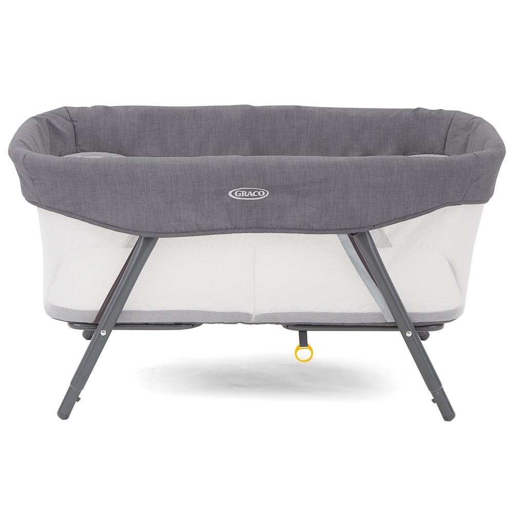 GRACO Patut Side by Side 2 in 1 Pearl pliabil cu saltea matlasata inclusa cos depozitare geanta de transport