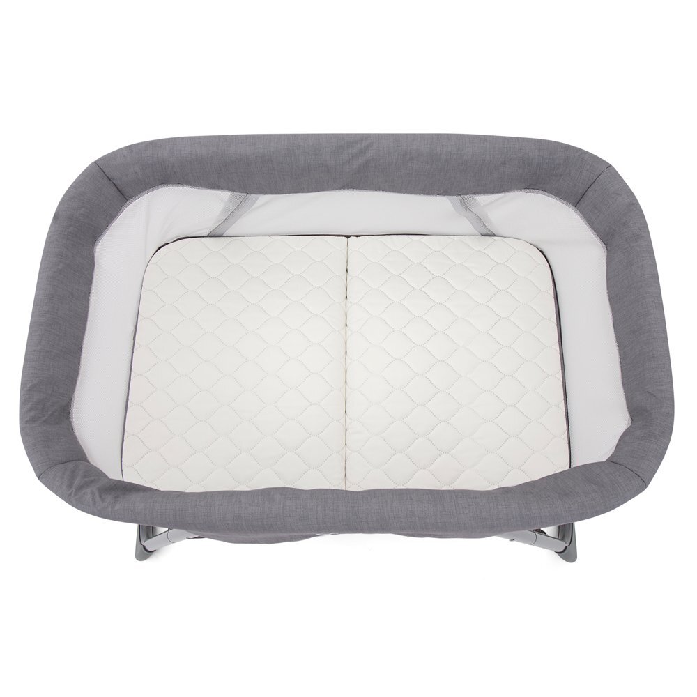 GRACO Patut Side by Side 2 in 1 Pearl pliabil cu saltea matlasata inclusa cos depozitare geanta de transport