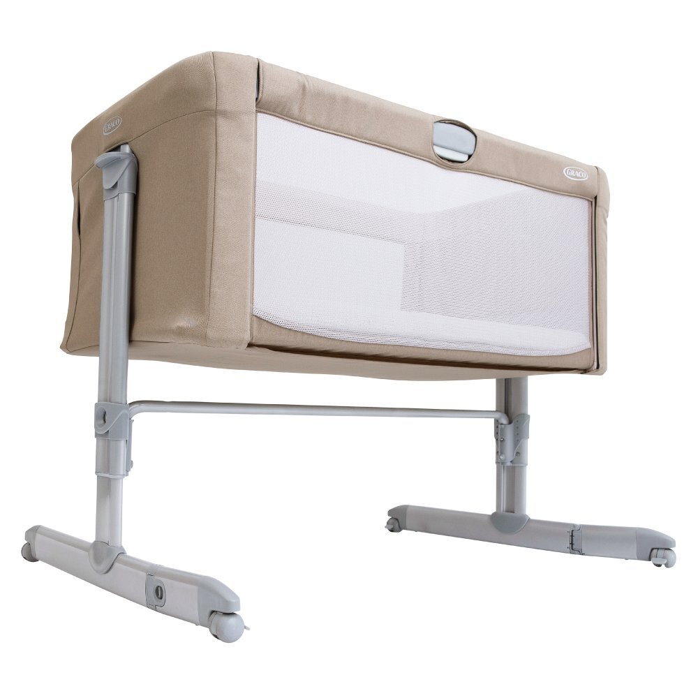 GRACO Patut Sweet2Sleep Oatmeal reglabil pe inaltime roti cu blocare pliabil