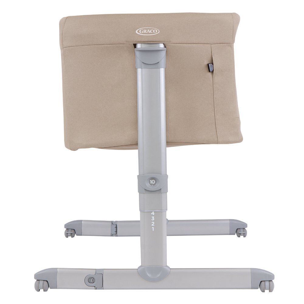 GRACO Patut Sweet2Sleep Oatmeal reglabil pe inaltime roti cu blocare pliabil