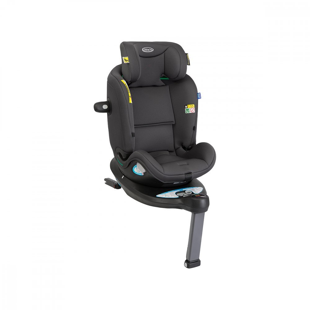 GRACO Scaun auto pentru copii Turn2Me Grow Iron 40-125 cm certificata R129 si testat ADAC