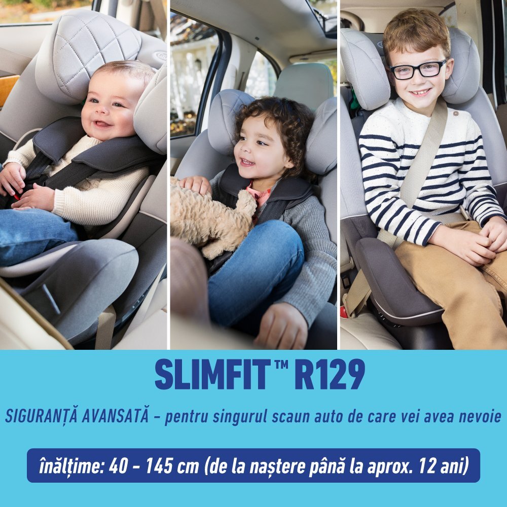 GRACO Scaun auto SlimFit i-Size 0-12 ani Iron