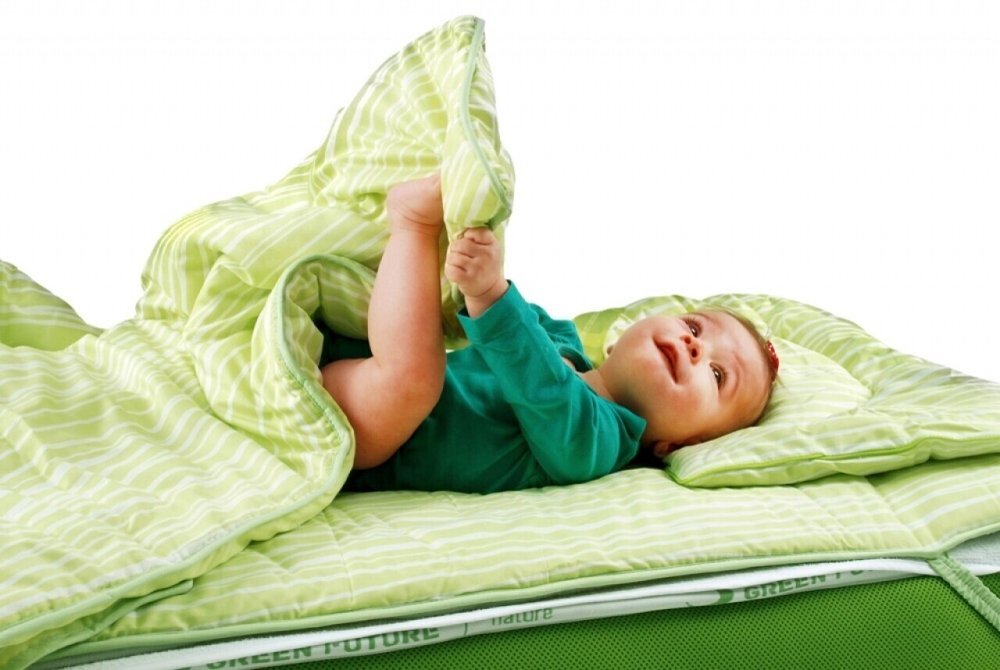Green Future Perna Nature Kids Verde din bambus 35x50 cm