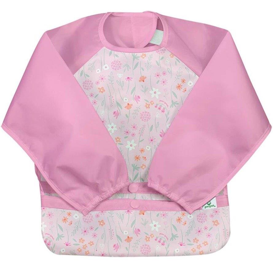 Green Sprouts Bavetica Pink Wildflower multifunctionala cu maneci lungi 12-24 luni