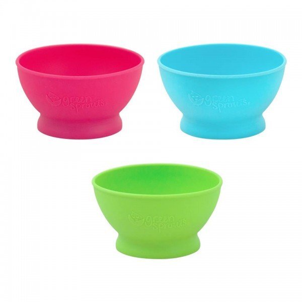 Green Sprouts Bol de invatare Learning Bowl Pink